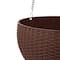Glitzhome® 30" Solar Lighted Hanging Basket Planter